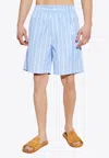 Jacquemus Le Short Aloe Shorts In Blue