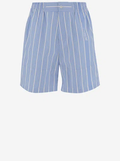 JACQUEMUS ALOE COTTON SHORT PANTS