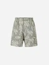 Jacquemus Aloe Print Bermuda Shorts