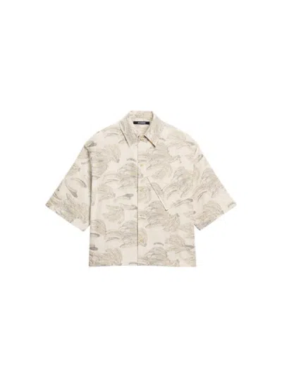 Jacquemus Aloe Shirt Banana Ecru In Neutral