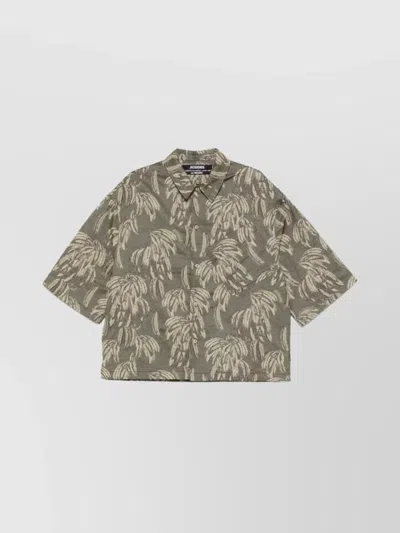 Jacquemus Aloe Shirt Print 3/4 Sleeves In Multicolour