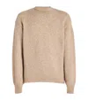 Jacquemus Logo Detailed Knitted Sweater In Beige