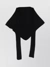 Jacquemus Alpaca Blend Long Ribbed Scarf In Black