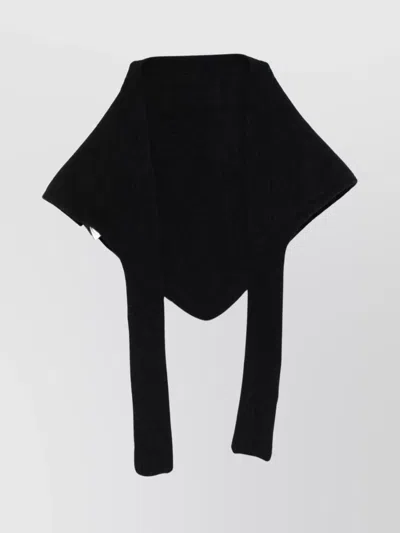 JACQUEMUS ALPACA BLEND LONG RIBBED SCARF