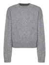Jacquemus Alpaca Blend Sweater In Grey