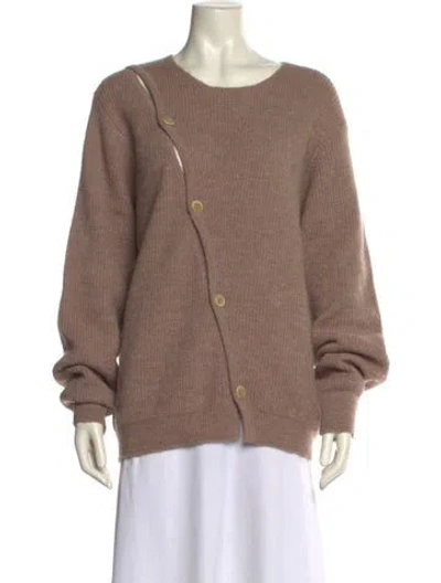 Pre-owned Jacquemus Alpaca Crew Neck Sweater In Neutral