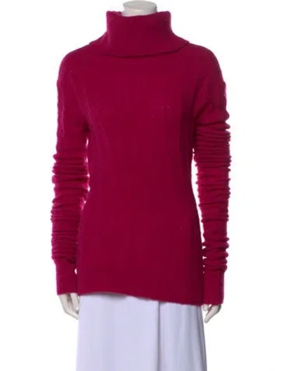 Pre-owned Jacquemus Alpaca Turtleneck Sweater In Pink