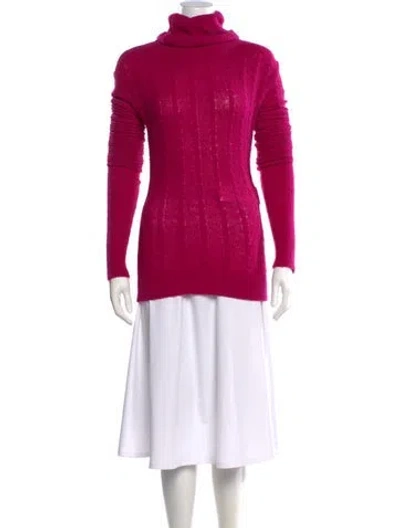 Pre-owned Jacquemus Alpaca Turtleneck Sweater In Pink