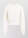 Jacquemus Alpaca Wool Blend Cropped Pullover In Beige