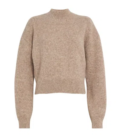 Jacquemus Alpaca Wool-blend Sweater In Beige