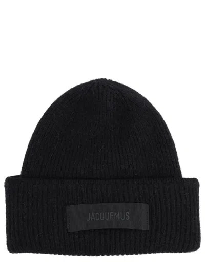 Jacquemus Alpaca Wool Cap In Black