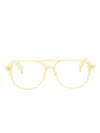 Jacquemus Pilot-frame Glasses In Gold