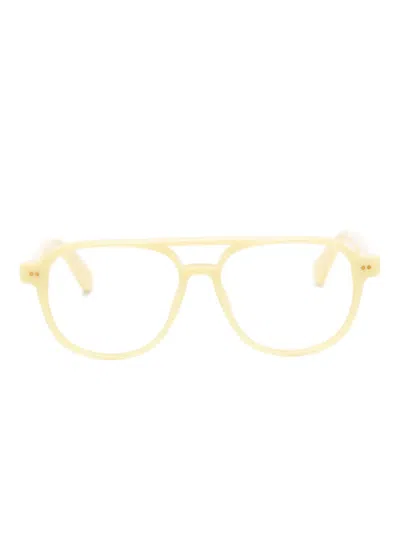 Jacquemus Altu Glasses In Yellow