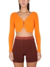 Jacquemus V-neck Cropped Knitwear Button Detail