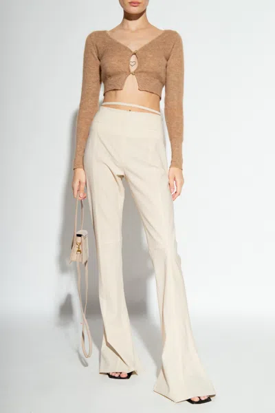 Jacquemus Le Pantalon Tibau Linen Pants In White