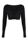 Jacquemus Black Le Papier 'le Cardigan Alzou' Cardigan In Black