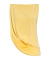 Jacquemus Draped Sleeveless Asymmetric Lightweight Top In Yellow