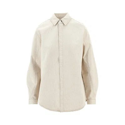 Jacquemus 'amelo-de-nîmes' Denim Shirt In Neutral