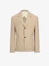 Jacquemus Mens Beige La Veste Canevas Regular-fit Wool Blazer In Beige