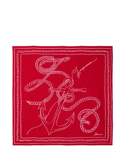 Jacquemus The Ancre Scarf In Red