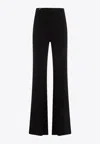 Jacquemus Le Pantalon Apollo High-rise Flared Pants In Black