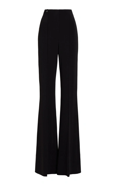 Jacquemus Apollo High-waisted Flare Trousers In Black