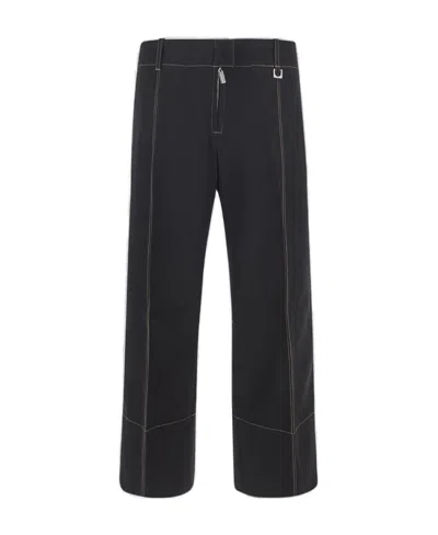 Jacquemus Le Pantalon Areia Cropped Trousers In Black
