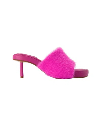JACQUEMUS ARGILLA MULES IN PINK POLYAMIDE
