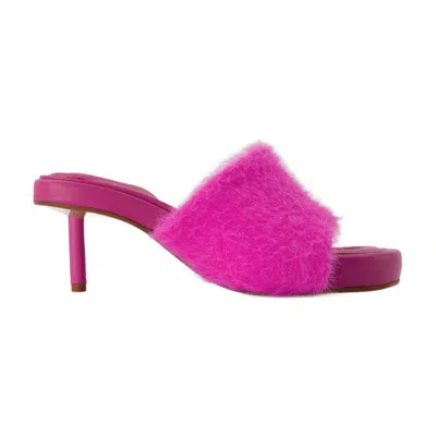 Jacquemus Argilla 55 Mules In Pink