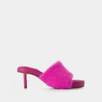 Jacquemus Argilla 55 Mules In Pink