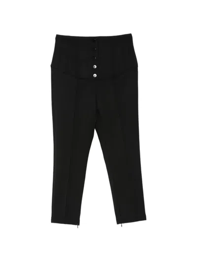 Jacquemus Le Pantalon Arlesien Crepe Skinny Capri Pants In Black