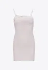 Jacquemus White Mini Dress 'la Mini Robe Aro' In Viscose Woman In White