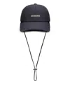 Jacquemus Artichaut Baseball Cap With Distressed Brim In Blue