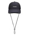 Jacquemus Artichaut Baseball Cap With Distressed Brim In Blue