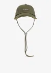Jacquemus Artichaut Baseball Cap With Strap In Green