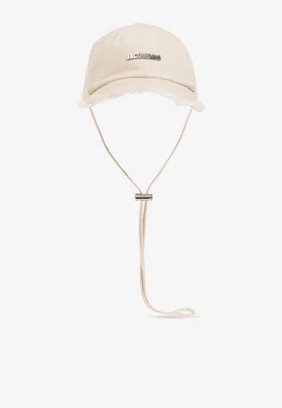 Jacquemus Artichaut Baseball Cap With Strap In White