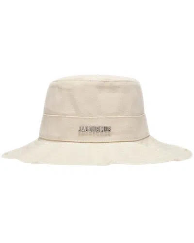 Jacquemus Artichaut Bucket Hat (authentic Pre-loved) In White