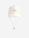 Jacquemus Jacquemu La Casquette Artichaut Fringe Baseball Cap In White