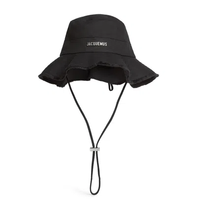 Jacquemus Artichaut Logo Bucket Hat In Black