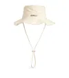 Jacquemus Womens Le Bob Artichaut Cotton-twill Hat Off-white In White