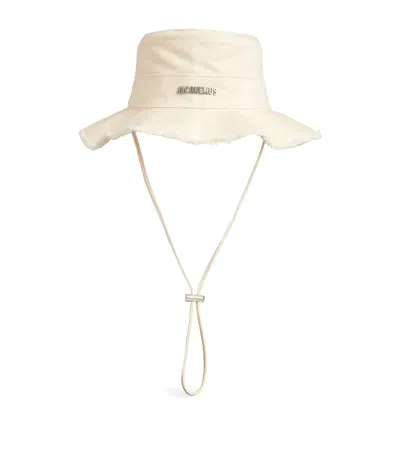 Jacquemus Artichaut Cotton Expedition Hat In White