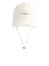 Jacquemus Jacquemu La Casquette Artichaut Fringe Baseball Cap In Neutral