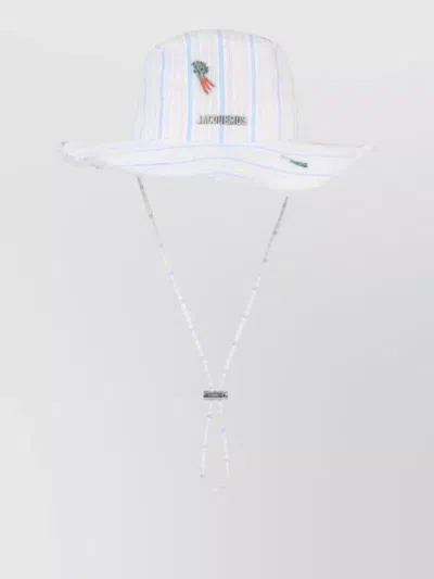 Jacquemus Artichoke Bucket Hat Striped Chin Strap