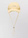 Jacquemus Artichoke Cap Fringed Edge In Neutral