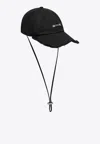 Jacquemus Hat The Cap Artichoke Black In Cotton Men In Black