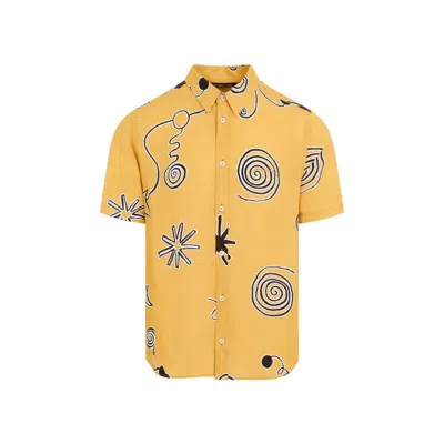 JACQUEMUS ARTY SPIRAL PRINT SHORT-SLEEVE SHIRT