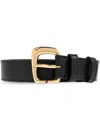 Jacquemus La Ceinture Ovalo J Buckle Belt In Black