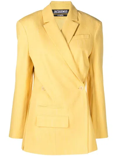 JACQUEMUS ASYMMETRIC DOUBLE-BREASTED BLAZER