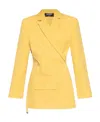 Jacquemus La Veste Tibau Crossover Blazer In Yellow