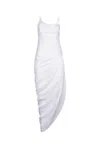 Jacquemus White Les Classiques 'la Robe Saudade Longue' Maxi Dress In White